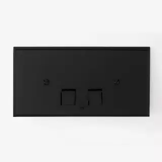 3SC SQUARE pLAQUE Клавиша смыва для бачков Geberit UP320/720, 33x2,5xh17, материал: латунь, цвет: чёрный матовый