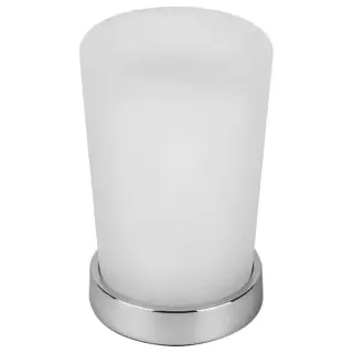 Colombo Road Стакан настольный, цвет: хром/матовое стекло