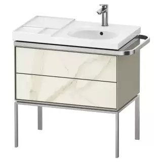 Duravit Aurena Тумба подвесная под раковину 78.4x80.2x49.2см., цвет: Таупе шелковисто-матовый/мраморная структура