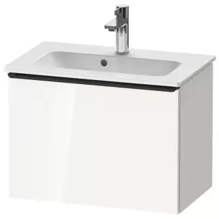 Duravit D-Neo Тумбочка подвесная Compact 61x37.2x44см., раковина, 1 ящик, цвет: белый высокоглянцевый