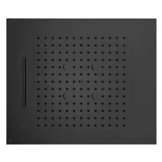 BOSSINI DREAM/3 Верхний душ 570 x 470 мм, 3 режима (дождь, каскад, туман), цвет: черный матовый