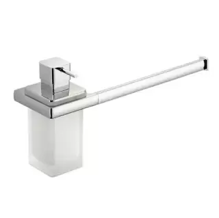Colombo Lulu Полотенцедержатель 32см с дозатором, цвет: хром