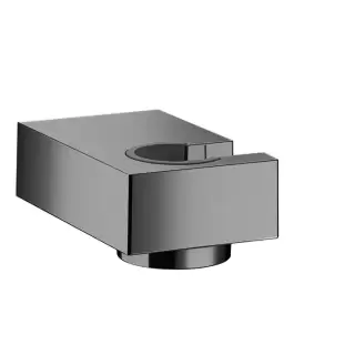 Hansgrohe Держатель ручного душа, настенный, цвет: шлифованный черный хром