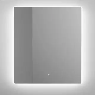 Salini Зеркало для ванны OMBRA 90х90х2.5см., с LED подсветкой, влагостойкое AGC Сrystalvision, сенс. выкл., крепления, обогрев, антизапот.