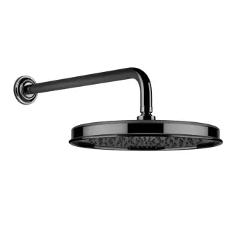 Gessi Venti20 Верхний душ &Oslash;32.8см., с настенным держателем 38.9см., цвет: Black Metal PVD