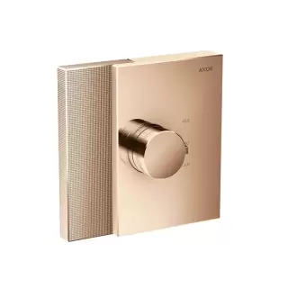 Axor Edge Смеситель для душа Highflow,  встраиваемый, термостат, на 1 источник, алмазная огранка, внешняя часть, цвет: красное золото