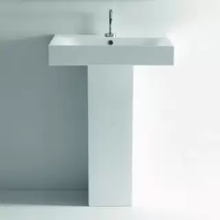 Kerasan Cento Раковина 60х45 см, 1 отв., подвесная/накладная, цвет: белый