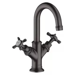 Axor Montreux Смеситель для раковины 160, на 1 отв., с донным клапаном, цвет: шлифованный черный хром