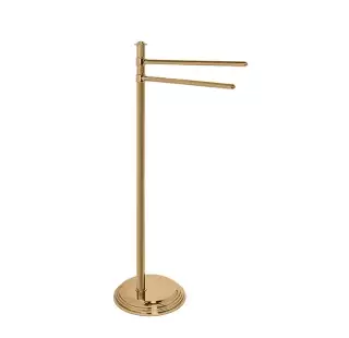 Colombo Hermitage Стойка с 2-мя полотенцедержателями, напольная, 84.7см, цвет: античная бронза
