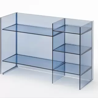 Laufen Kartell Стеллаж, 75х26х53см, пластик, напольный, цвет: синий