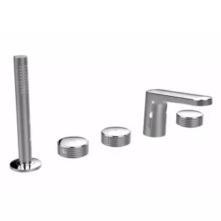 Carlo Frattini Texture Collection, Смеситель к борту ванны, цвет: Хром