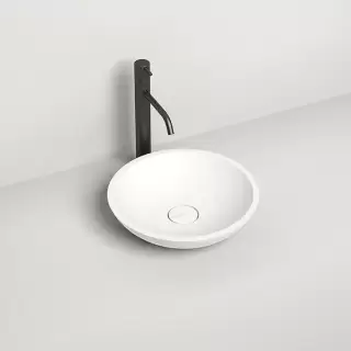 Salini Callista Раковина накладная 37х37х8.5cм, без отв., без перелива, S-Sense, цвет: белый глянцевый