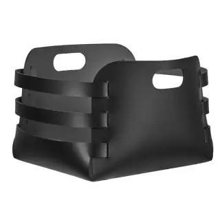 Colombo Adj Корзина Riga 27x36хH25см., настольная, цвет: черный/серый