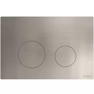 TECEspring Панель смыва для унитаза, сатин, с покрытием против отпечатков пальцев, плоская, цвет: нержавеющая сталь