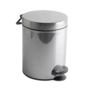 3SC Hotel Ведро 3 л. 17x20xh26 см, с педалью, с крышкой и механизмом softclose, из нерж.стали, цвет: хром