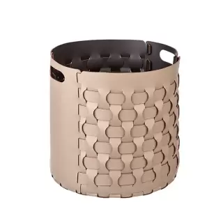 Colombo Adj Круглая корзина Dubai D40хH40см., напольная, цвет: капучино/шоколад