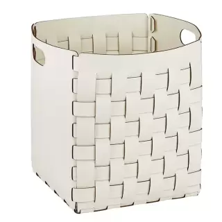 ADJ Корзинка Bottega, 35x35xH40 см., цвет: белый/панна котта