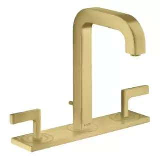 Axor Citterio Смеситель для раковины 170, на 3 отв., ручка: рычаг, с панелью, с донным клапаном, цвет: шлифованная медь