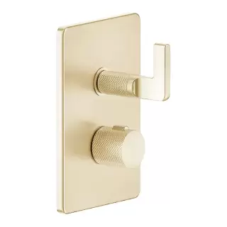 Gessi Inciso Смеситель для душа с переключателем на 1 выход, термостатический, внешняя часть, цвет: золото