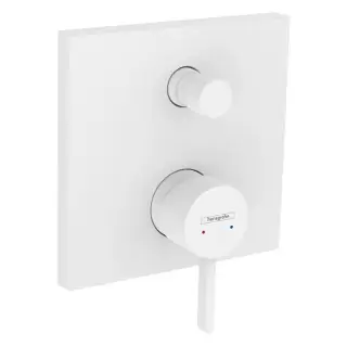 Hansgrohe Finoris Смеситель для душа, встраиваемый, с переключателем потоков на 2 положения, внешняя часть, цвет: белый матовый