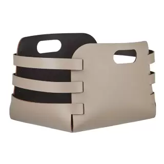 Colombo Adj Корзина Riga 27x36хH25см., настольная, цвет: капучино/шоколад