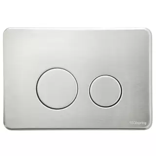 TECEspring Панель смыва для унитаза, сатин, с покрытием против отпечатков пальцев, металлическая, цвет: нержавеющая сталь