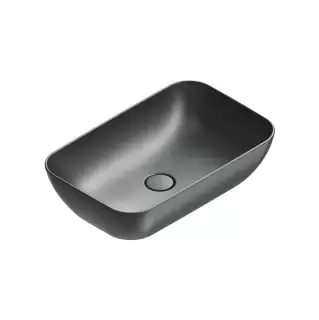 Catalano Green Раковина 60x38см накладная, без отв., цвет: черный матовый