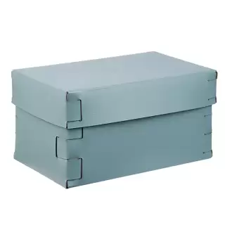 Colombo Adj Коробка Snob 25x15хH13.5см., настольная, цвет: небесный/эвкалипт