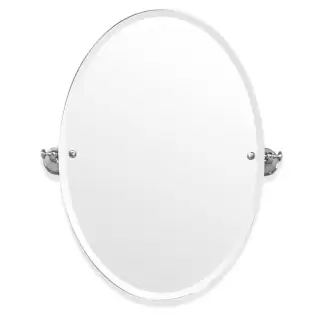 TW Harmony 021, вращающееся зеркало овальное 56х66см, цвет: хром