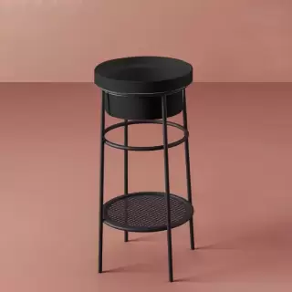 Artceram FUORI SCALA Металическая структура &Oslash;38хh83см для раковины без отв под смеситель, Fuori Scala &Oslash;41, напольная, цвет: черный матовый