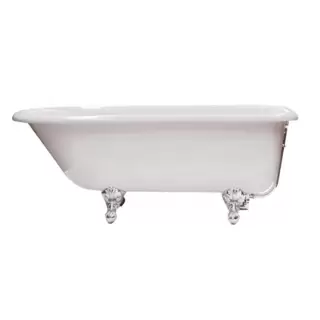 KNIEF  ROLL TOP XL Ванна отдельностоящая 170x70x60см., на ножках хром, без слива-перелива, цвет: белый