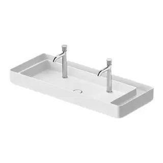 Duravit Bento Starck Box Раковина накладная 114.5х46см, с 2 отв., HygieneGlaze, цвет: белый глянцевый