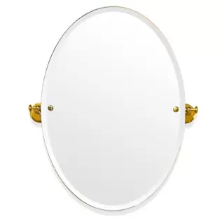 TW Harmony 021, вращающееся зеркало овальное 56х66см, цвет: держателя: золото