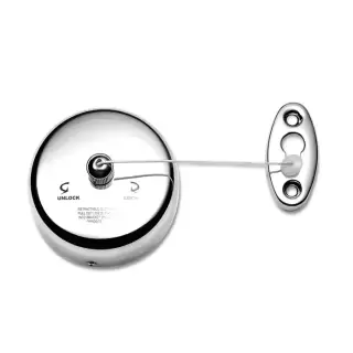 Decor Walther Basic WL Верёвка для белья с настенным креплением, подвесной, цвет: хром