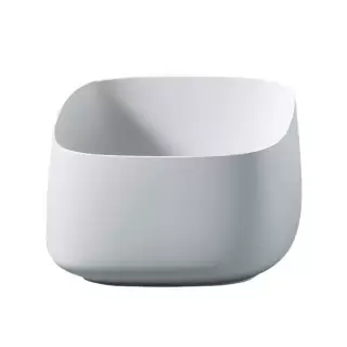 Artceram Cognac Раковина накладная Quadro 43x43 см, saniglaze, цвет: белый матовый