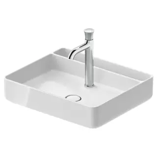 Duravit Bento Starck Box Раковина накладная 55х46см, с 1 отв., HygieneGlaze, цвет: белый глянцевый