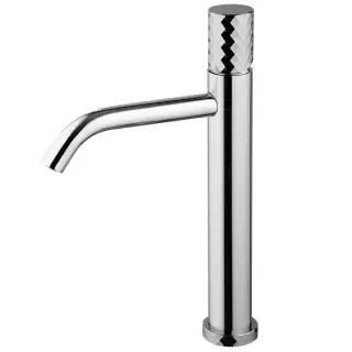 Fima Carlo Frattini Spillo Tech Смеситель для раковины, на 1 отв., высокий, XS, с донным клапаном, цвет: хром
