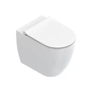 Catalano Sfera Унитаз напольный 55х35см, безободковый, смыв Tornado, покрытие Cataglaze+, цвет: белый глянцевый