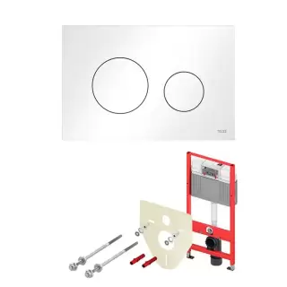 TECEbase Комплект для установки подвесного унитаза, с панелью смыва TECEloop цвет: белая глянцевая