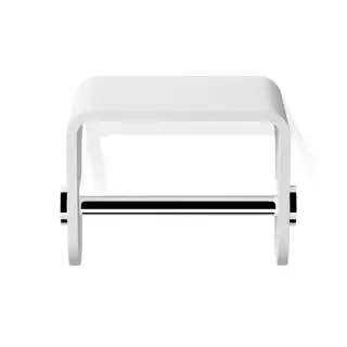 Decor Walther Stone TPH4 Держатель туалетной бумаги, подвесной, цвет: белый / хром