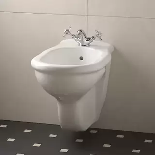 Devon&Devon New Etoile, Биде подвесное 53.5х33см, с одним отверстием под смеситель, цвет: белый