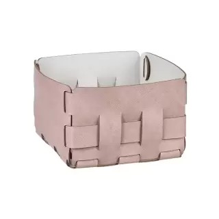 Colombo Adj Корзинка Mini Bottega, 19x19H13 см, цвет: пепельная роза/устричный