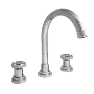 Nicolazzi Arena Смеситель для раковины на 3 отверстия, с донным клапаном, излив: 176 мм, цвет: хром