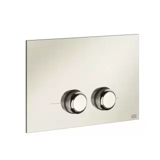 Gessi Venti20 Клавиша смыва для унитаза двойная, для инсталляций Geberit Sigma8 и Sigma12, цвет: Nickel PVD