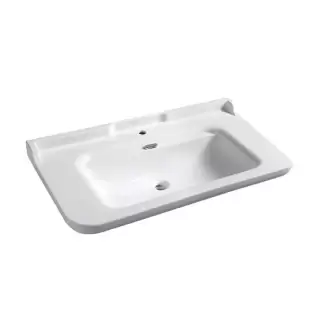 Kerasan Waldorf Раковина 120х55 см, 1 отв., керамическая, цвет: белый/хром