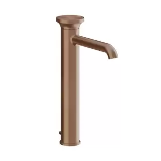 Gessi Origini Смеситель для раковины, на 1 отв., высокий с донным клапаном, цвет: Copper Brushed PVD