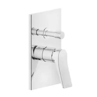 Gessi Rilievo Встраиваемый смеситель для душа на 2 источника с автоматическим переключателем, внешняя часть, цвет: хром