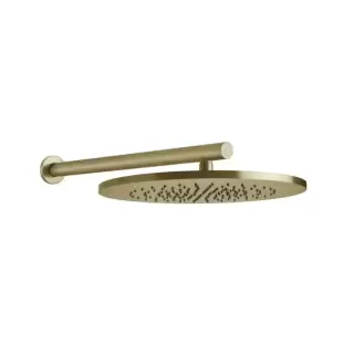 Gessi 316 Верхний душ &Oslash;35.5см., с настенным держателем 45см., цвет: Brushed Brass PVD