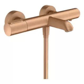 Axor Citterio M Смеситель для ванны, настенный, термостатический, цвет: шлифованная бронза