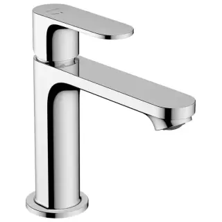 Hansgrohe Rebris S Смеситель для раковины, 1 отв., CoolStart, EcoSmart+, с донным клапаном, цвет: хром